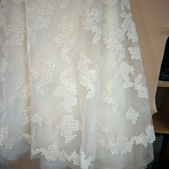 Galina Strapless Bridal or Quinceañera Gown- Midi Length - Picture 7 of 12